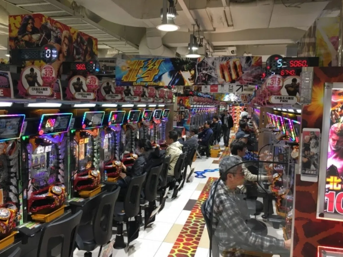 Pachinko hall in Tokyo
